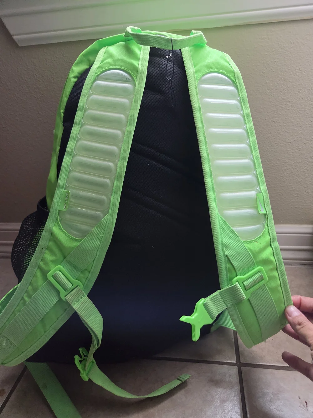 Nike Max Air Men's Neon Green and Black Backpack